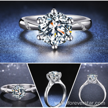 New arrived white gold Moissanite Engagement diamond Ring